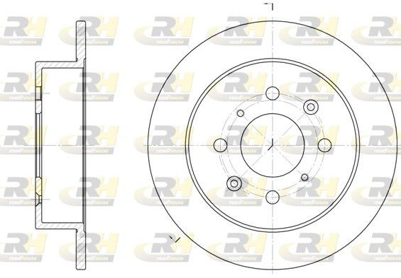 ROADHOUSE Bremseskive 6521.00 6521.00 Bremseskive HONDA LOGO ROADHOUSE