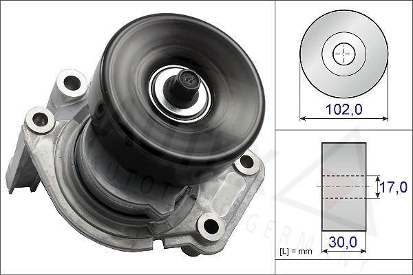 AUTEX Belt Tensioner, v-ribbed belt 654706 TOYOTA PREVIA / ESTIMA AUTEX drive belt tensioner 654706