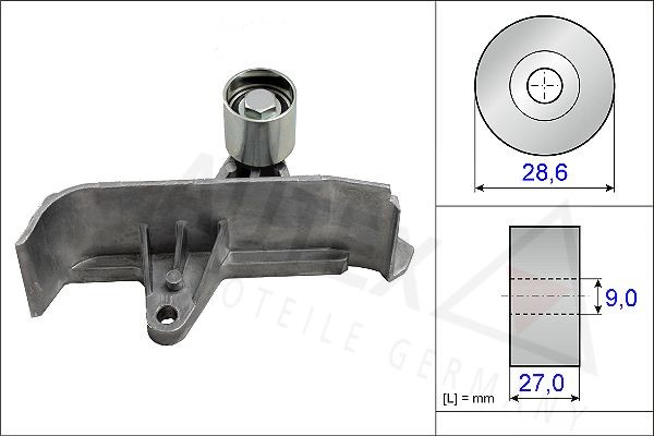 AUTEX Ohjainrulla, hammashihna 654831 Ohjainrulla, hammashihna AUTEX Ø: 28,6 mm