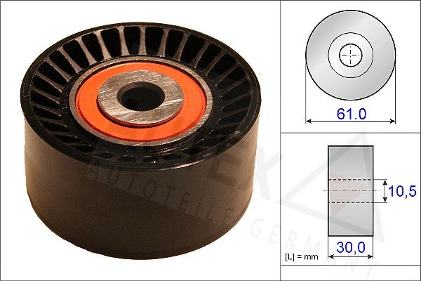 AUTEX Obehová / vodiaca kladka ozubeného remeňa 654832 654832 Obehová / vodiaca kladka ozubeného remeňa VOLVO V40 Kombi AUTEX