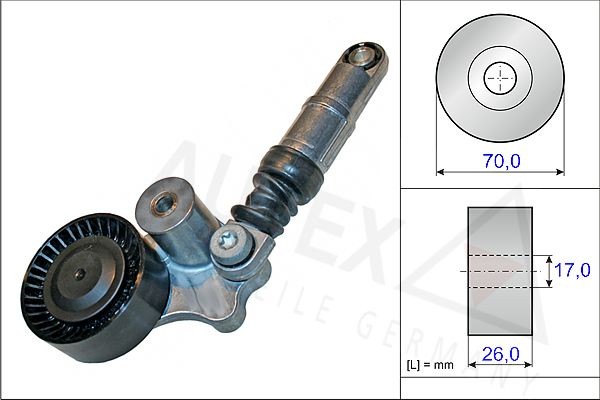AUTEX Spennarm, vifterem 654848 Spennarm AUTEX Suzuki GRAND VITARA 654848