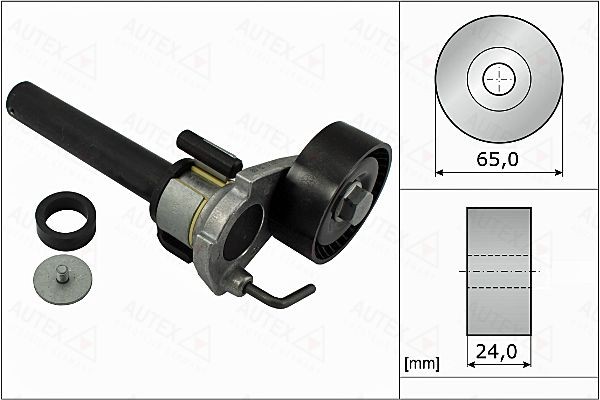 AUTEX Hihnankiristin, moniurahihna 654899 654899 AUTEX Laturin hihnan kiristin SKODA