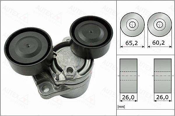 AUTEX Remstrammer, kilerem 654986 Remstrammer AUTEX BMW 2-serie 654986