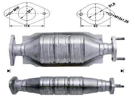 VEGAZ Catalisador MIK-920 VEGAZ MIK-920 Conversor catalítico Mitsubishi Carisma da2a originais preço