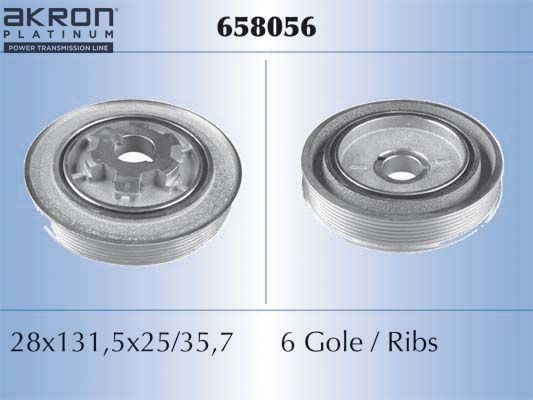 MALÒ Puleggia cinghia albero a gomiti 658056 MALÒ 658056 Puleggia smorzatrice Orion Mk3 (GAL) prezzo