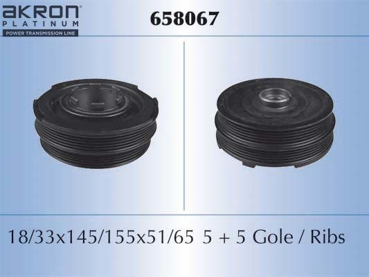 MALÒ Polia, cambota 658067 658067 Polia da cambota HYUNDAI TUCSON MALÒ