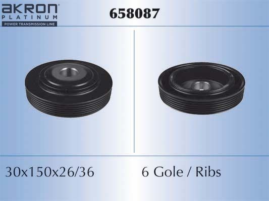 MALÒ Puleggia cinghia albero a gomiti 658087 658087 costo Puleggia albero motore TOYOTA AVENSIS MALÒ