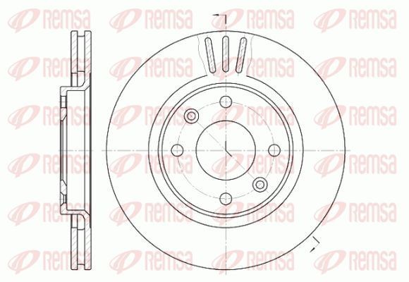 KAWE Remschijf 6603 10 6603 10 Remschijven OPEL MANTA KAWE