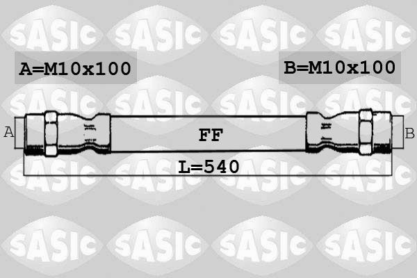 SASIC Brzdová hadica 6606150 Brzdové hadice SASIC Volkswagen CALIFORNIA 6606150