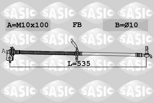 SASIC Bremsschlauch 6606251 6606251 Bremsschlauch SASIC KIA Kosten