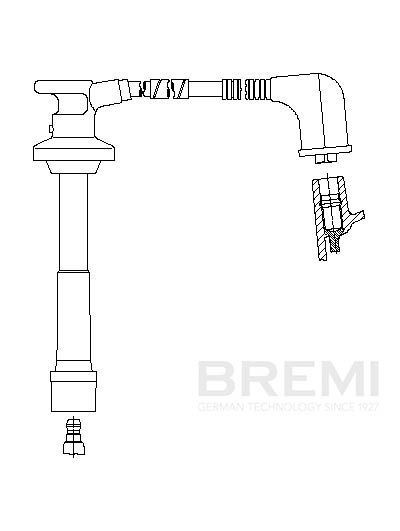 BREMI Καλώδιο υψηλής τάσης 660F64 Καλωδια μπουζι σετ BREMI Mazda MX-5 660F64