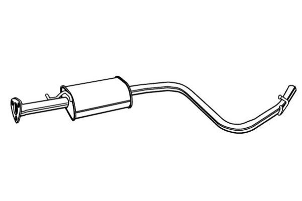 VEGAZ Midtre lydpotte DAS-135 VEGAZ DAS-135 Mellomlyddemper Nubira Sedan (J100) pris