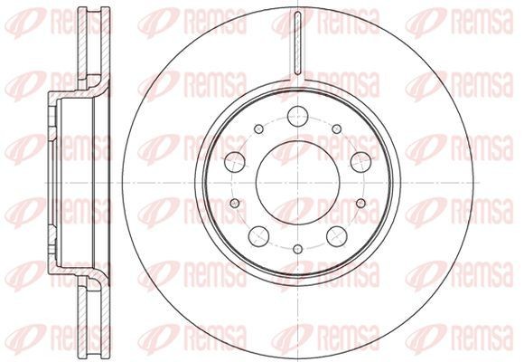 KAWE Bremseskive 6619 10 6619 10 KAWE Sports bremseskiver Volvo billig