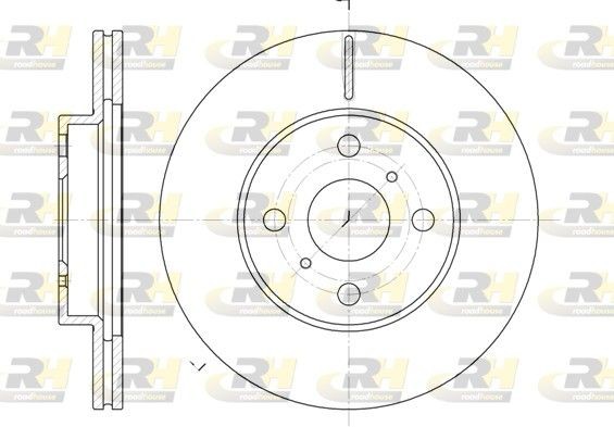 ROADHOUSE Brake disc 6635.10 BMW 2 Series ROADHOUSE brake discs 663510