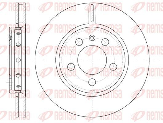 KAWE Brzdový kotouč 6646 10 6646 10 Športové brzdové kotúče Volkswagen TIGUAN KAWE