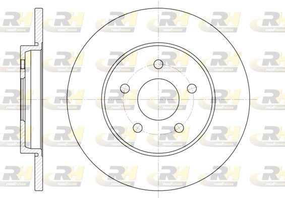ROADHOUSE Remschijf 6661.00 6661.00 Schijfremmen FORD RANGER ROADHOUSE