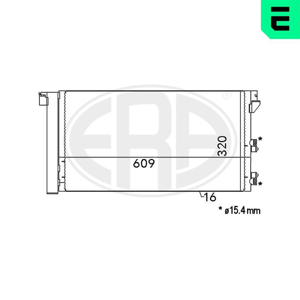 ERA Condensatore climatizzatore 667001 667001 Radiatore aria condizionata ERA FIAT 500 costo