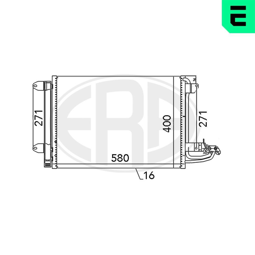 ERA Air conditioning condenser 667003 ERA 667003 genuine Seat León 1P radiator ac price