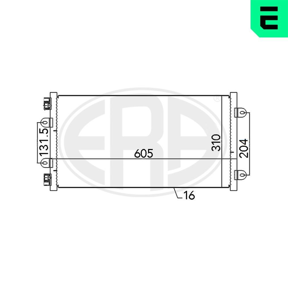 ERA Condensador, ar condicionado 667014 Condensador de climatização ERA Fiat STILO 667014