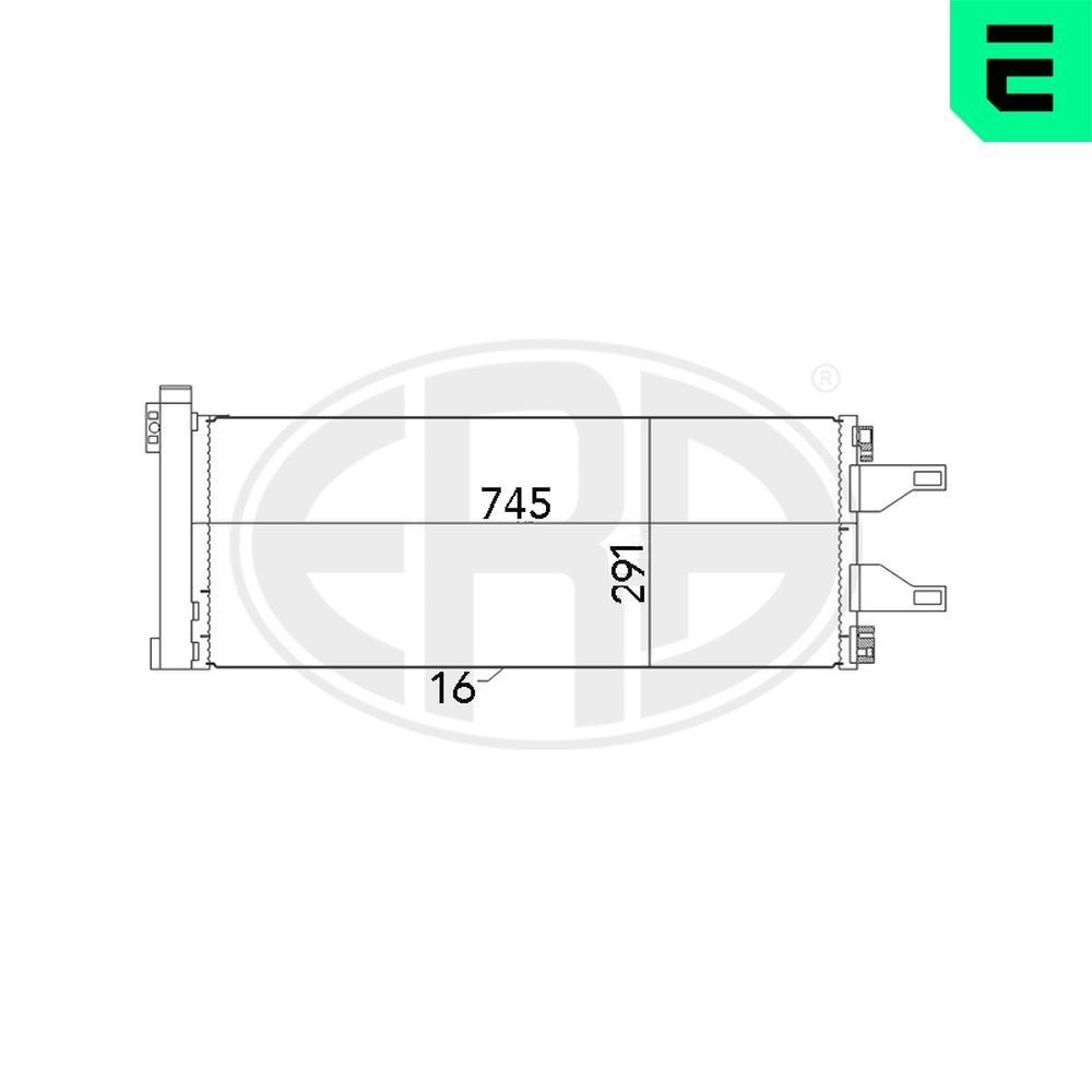 ERA Condenseur, climatisation 667023 667023 Condenseur de clim FIAT PUNTO ERA