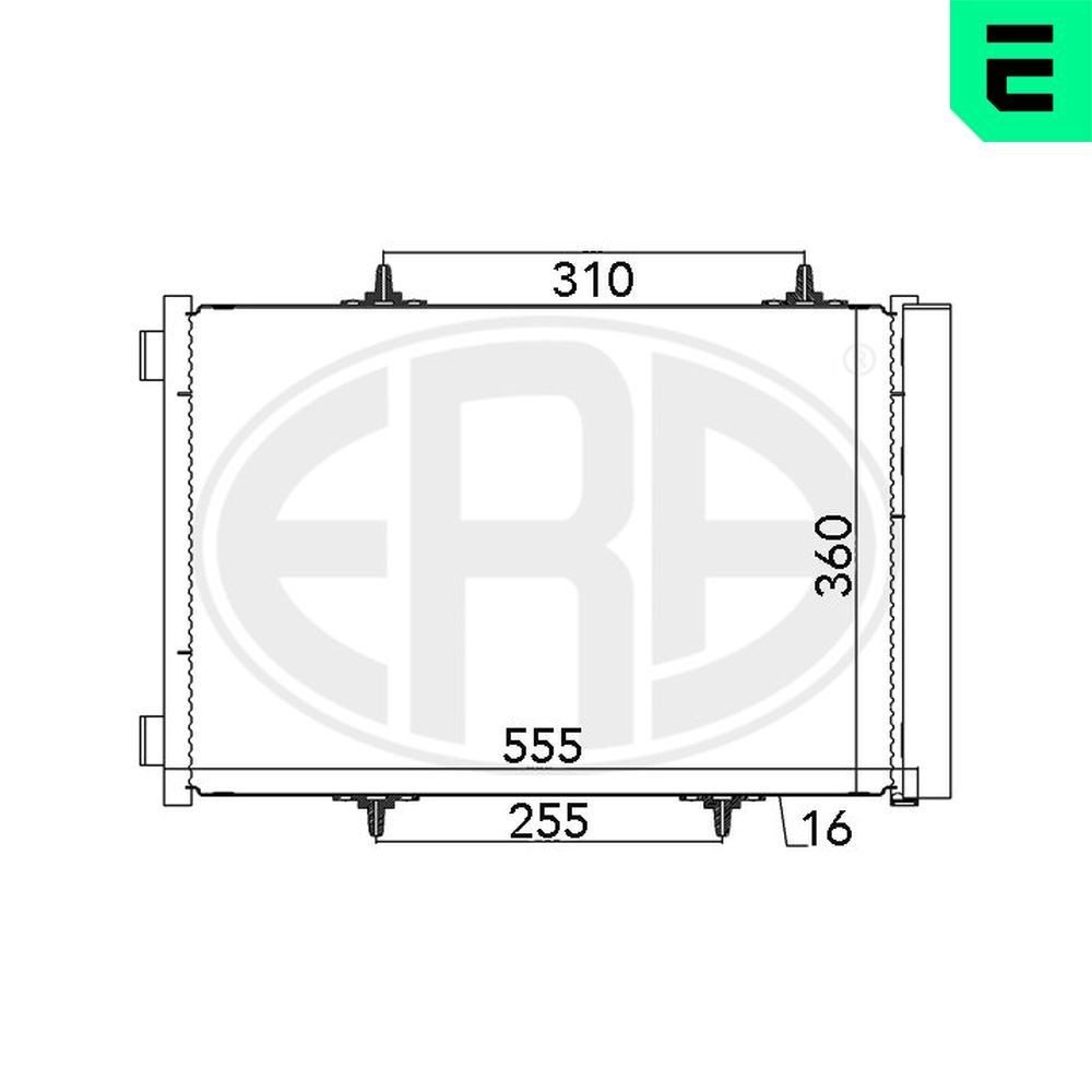 ERA Kondensor, klimatanläggning 667025 667025 ERA Kondensor AC BMW