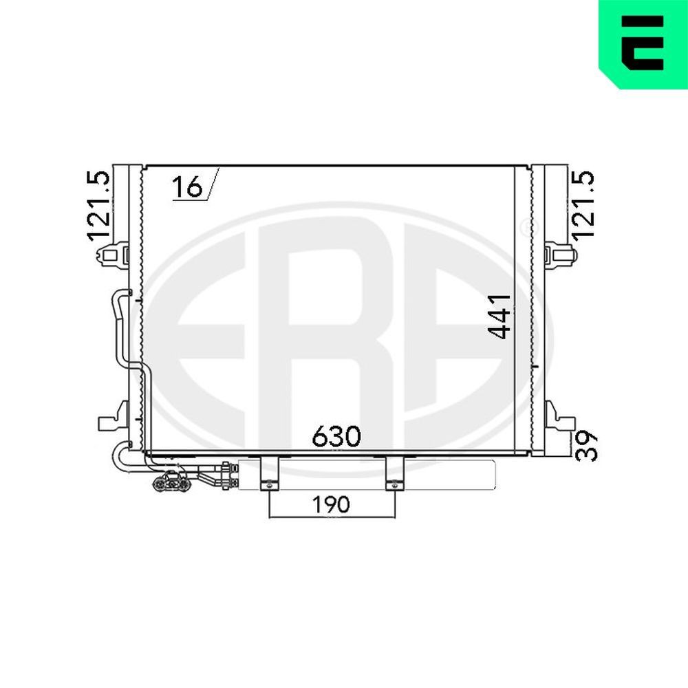 ERA Condenseur, climatisation 667033 667033 Condenseur de clim ERA JAGUAR S-TYPE