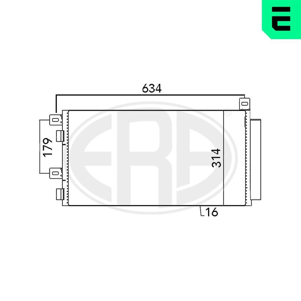 ERA Condensador, ar condicionado 667051 Condensador de ar condicionado ERA MINI 667051