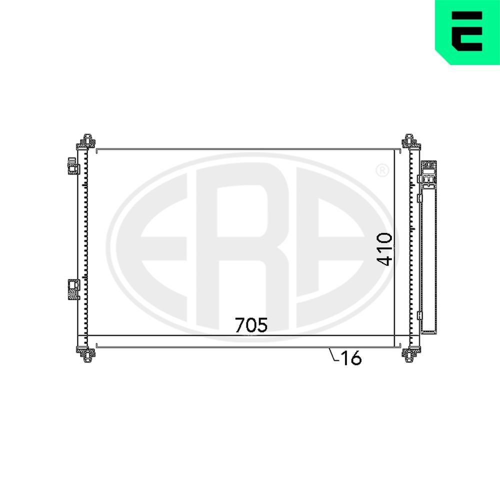 ERA Kondensor, klimatanläggning 667057 667057 ERA kondensor ac TOYOTA AVENSIS