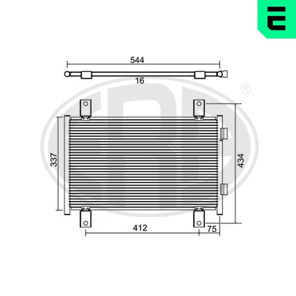 ERA Condensatore climatizzatore 667084 667084 Radiatore aria condizionata ERA FIAT 500 costo