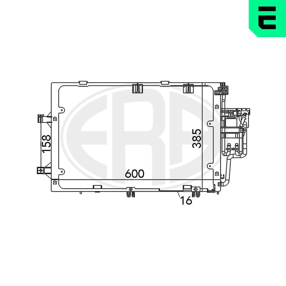 ERA Condenseur, climatisation 667098 ERA 667098 Condenseur, climatisation