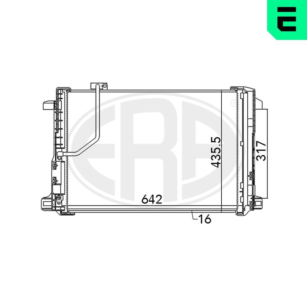 ERA Kondensaator, kliimaseade 667111 ERA Kliimaradiaator Volkswagen 667111