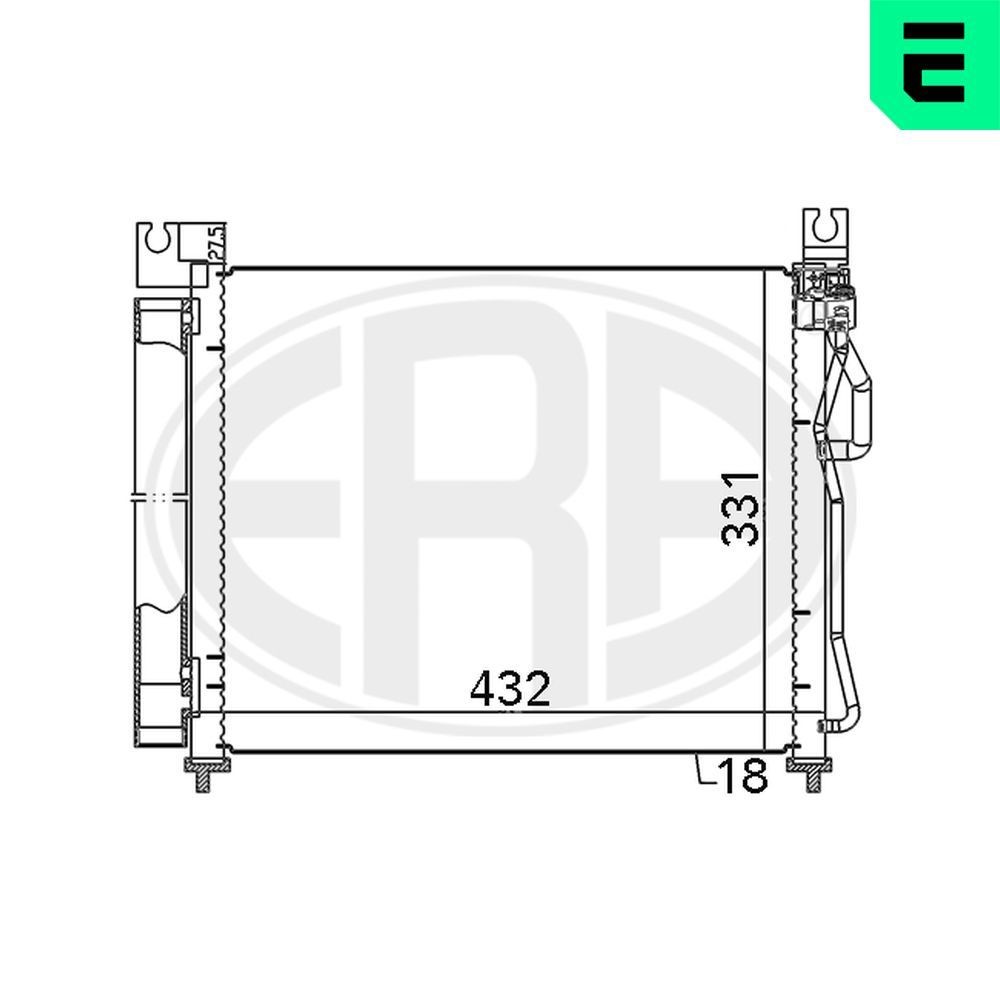 ERA Condensatore climatizzatore 667119 667119 Radiatore aria condizionata ERA NISSAN PATHFINDER costo