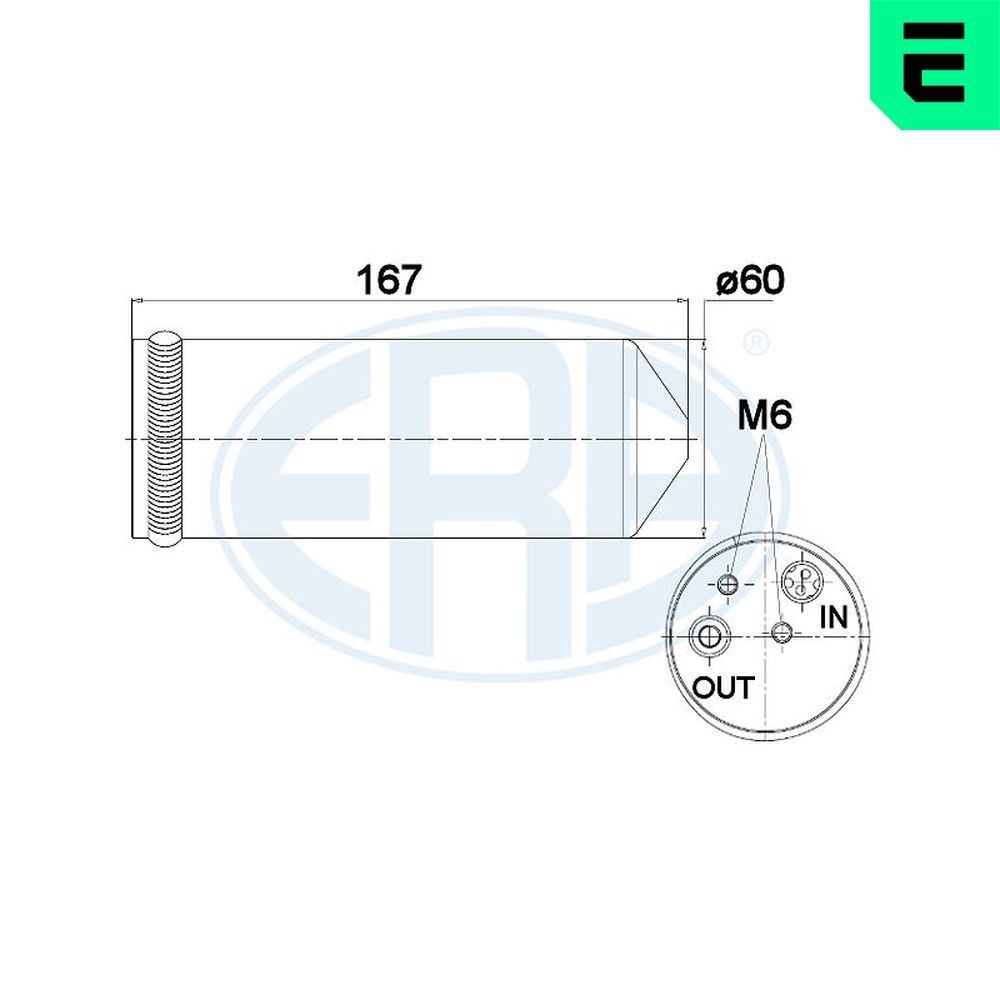 ERA Tørker, klimaanlegg 668017 Tørker klimaanlegg ERA Citroën BERLINGO 668017