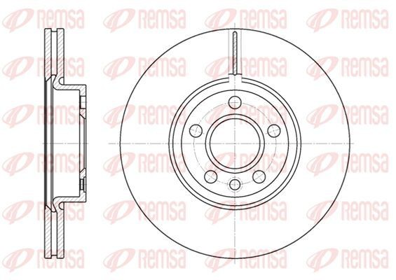 KAWE Brzdový kotouč 6728 10 Brzdový kotúč KAWE Ford StreetKA 6728 10