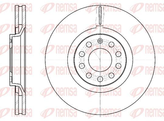 KAWE Disco de travão 6730 10 KAWE Discos de travão desportivos SEAT 6730 10
