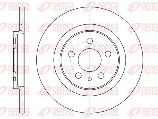 KAWE Bromsskiva 6736 00 6736 00 KAWE bromsskivor PEUGEOT 508