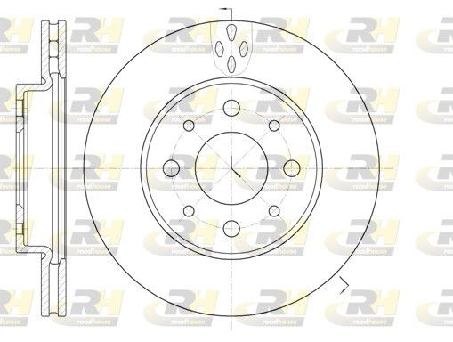 ROADHOUSE Bremseskive 6745.10 ROADHOUSE Skiver FIAT 6745.10