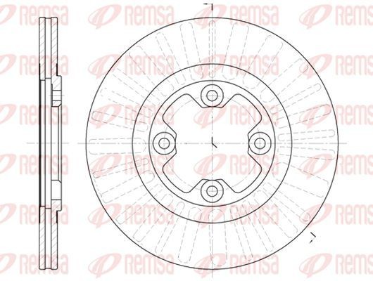 KAWE Disque de frein 6792 10 6792 10 Disque de frein sport KAWE NISSAN JUKE