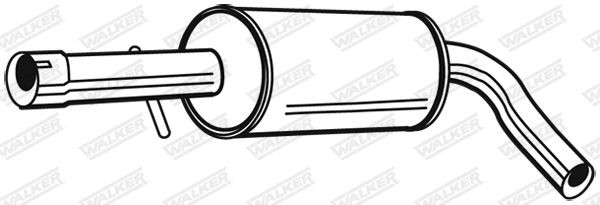 WALKER Mittenljuddämpare 22719 WALKER 22719 Mellan ljuddämpare TOYOTA AYGO original