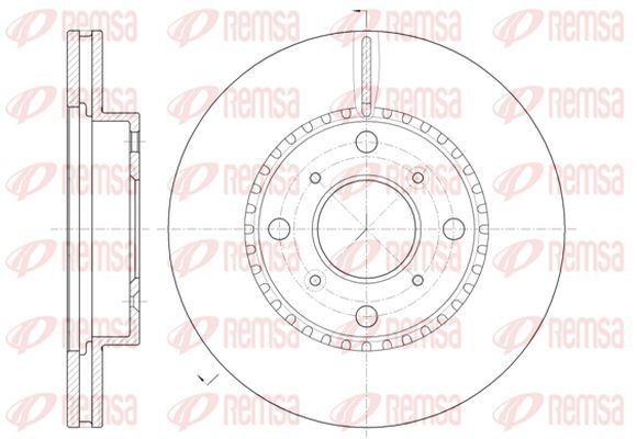 KAWE Bromsskiva 6804 10 6804 10 KAWE bromsskivor sport Mercedes VITO