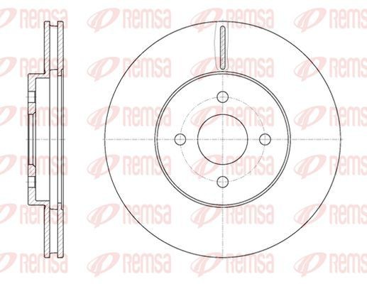 KAWE Bromsskiva 6806 10 6806 10 KAWE bromsskiva FORD TOURNEO CUSTOM