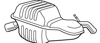 VEGAZ Bakre eksospotte VOS-155 VEGAZ VOS-155 Bakre eksospotte