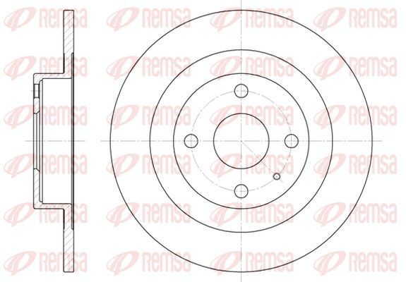 KAWE Δισκόπλακα 6833 00 Δίσκοι φρένων KAWE Mazda XEDOS 6833 00