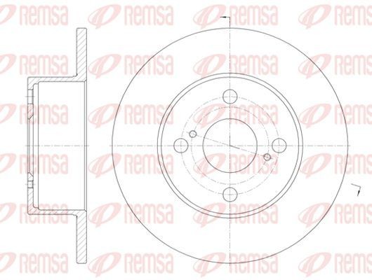 KAWE Bremseskive 6871 00 Sportsbremseskiver KAWE Toyota AURIS 6871 00