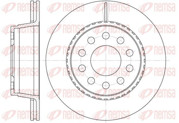 KAWE Δισκόπλακα 6930 10 Δίσκοι φρένων KAWE Audi A3 6930 10
