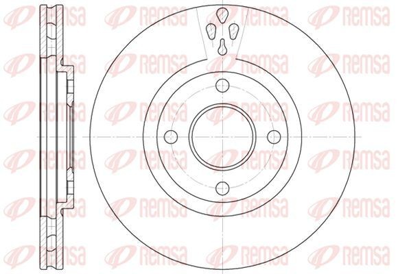 KAWE Bromsskiva 6934 10 6934 10 KAWE bromsskiva FORD TOURNEO CUSTOM