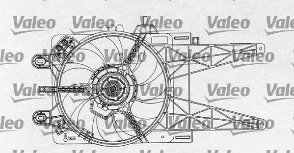 VALEO Motoventilateur 698763 Fiat STRADA Ventilateur de refroidissement moteur VALEO 698763