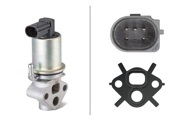 HELLA EGR klep 6NU 010 171-371 Volkswagen TOURAN EGR-ventiel HELLA 6NU 010 171-371