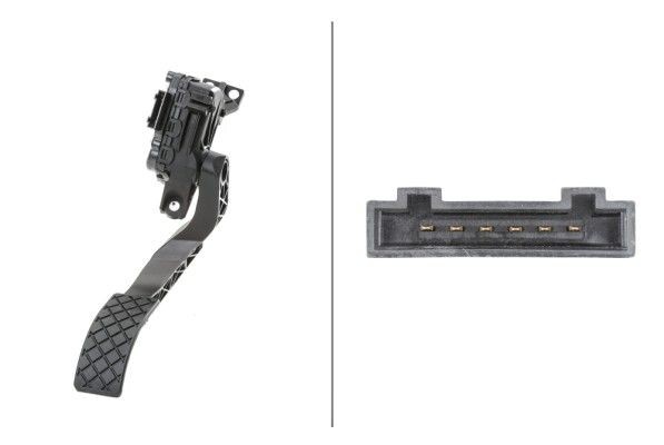 HELLA Sensori, kaasupolkimen asento 6PV 008 376-711 HELLA 6PV 008 376-711 Audi TT 8N tunnistin, kaasupolkimen asento hinta