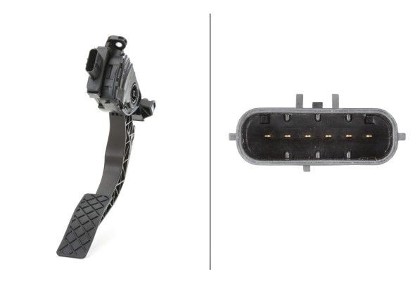 HELLA Sensore, Posizionamento pedale acceleratore 6PV 009 505-701 HELLA 6PV009505-701 Sensore, posizionamento pedale acceleratore BMW Serie 7 originali